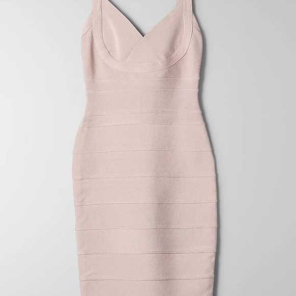 Ten by Babaton Mason Bandage Dress Shiny bodycon dress in black from Aritzia - Picture 2 of 5